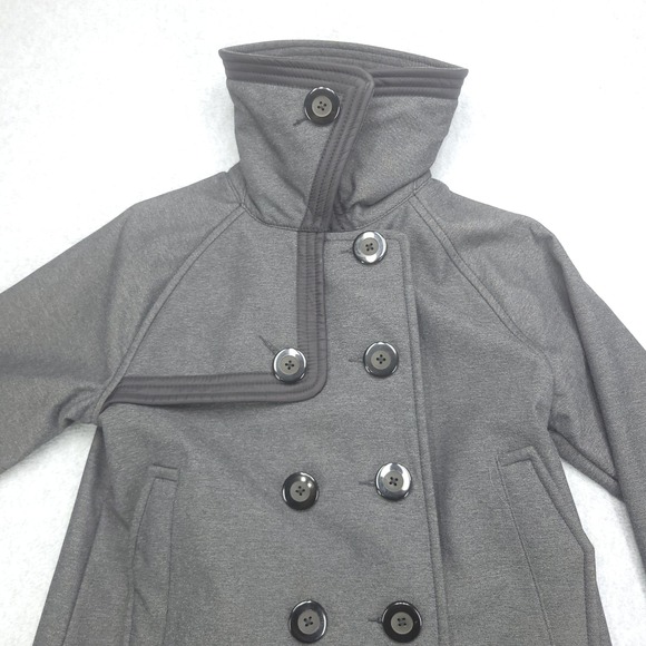 Lululemon Jacket Womens Size 6 CoCo Gray Double Breasted  Pea‎ Coat - Picture 8 of 16
